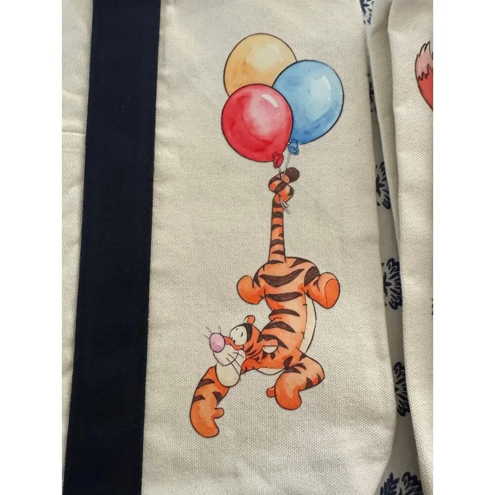 Disney Winnie Pooh Tigger Eeyore Piglet Large Custom Made Trader Joes Mini Tote